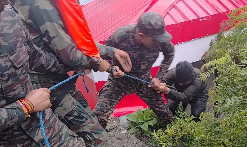 Army Swiftly Rescues Civilians After Landslide Near Dharali, Uttarakhand