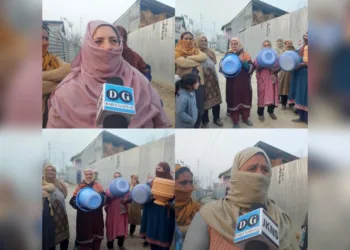 Residents of Raj Mohallah, Dangerpora Protest Against Jal Shakti Department’s Inaction on Water Scarcity