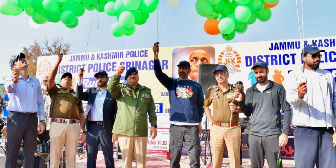 Srinagar Police Hosts “Run for Unity 🏃♂️” to Mark Rashtriya Ekta Diwas