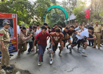 Aragam Police Organises “Run for Unity” to Mark Sardar Patel’s Birth Anniversary