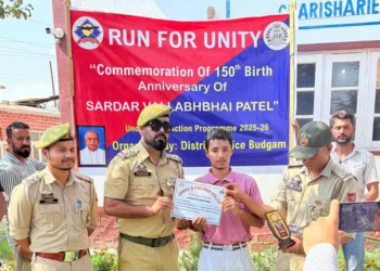 Budgam Police Organises ‘Run for Unity’ to Honour Sardar Vallabhbhai Patel
