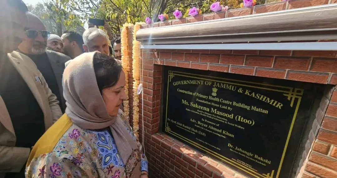 Minister Sakeena Itoo, Lay Foundation Stones for Degree College & PHC