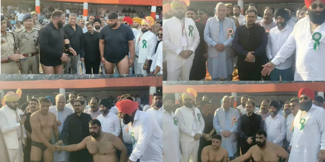 Satish Sharma Witnesses Grand Dangal at R.S. Pura; Hails Wrestling Tradition, Announces Support for Promotion of Traditional Sports