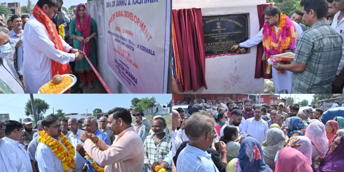 Satish Sharma Undertakes Extensive Development Tour of Chhamb,