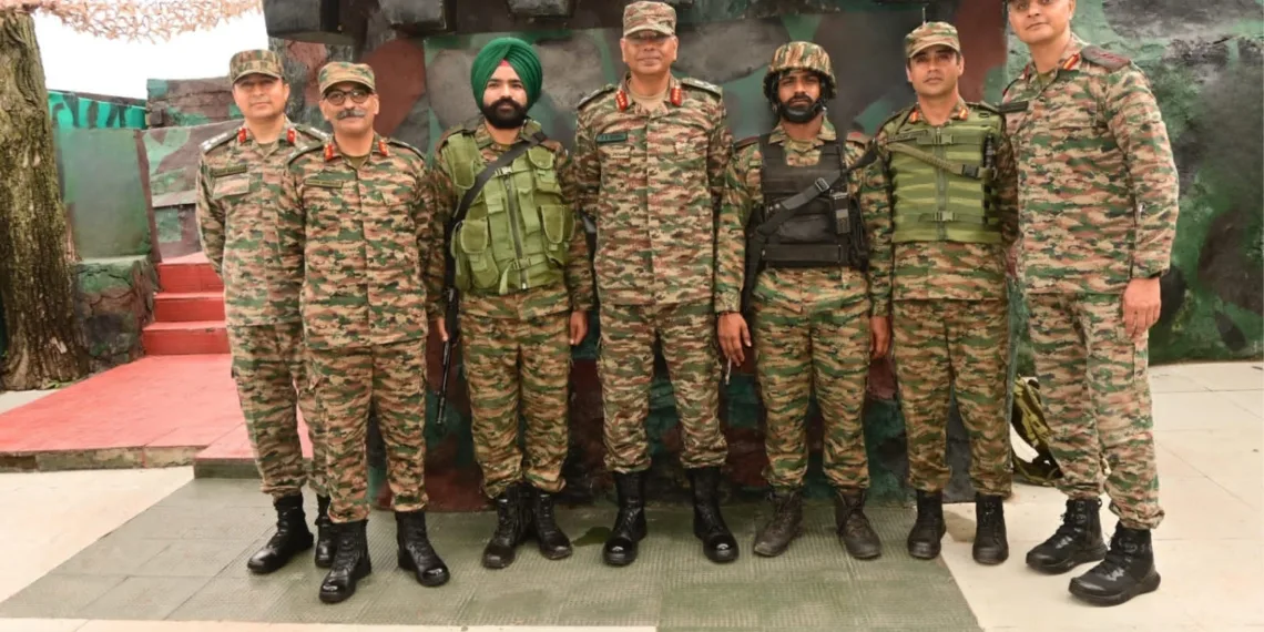 Lt Gen P K Mishra Reviews Forward Areas in Poonch