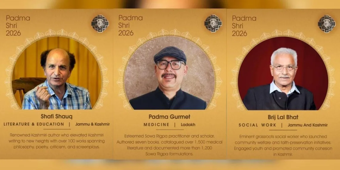 Shafi Shauq Among Three Eminent Personalities from J&K, Ladakh Conferred Padma Shri 2026