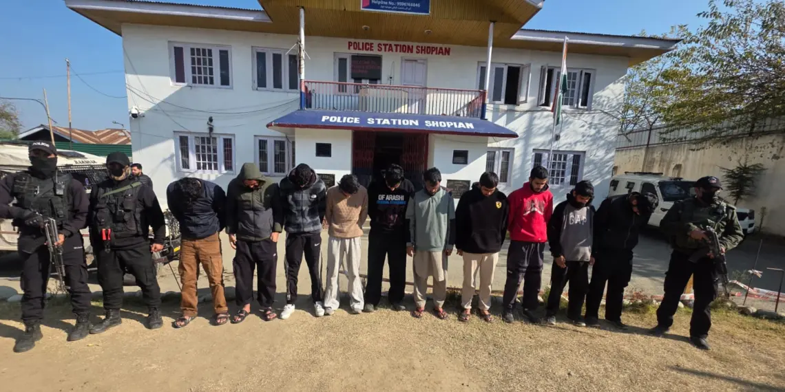J&K Police Bust Jail-Linked Terror Financing Module in Shopain, 10 Arrested