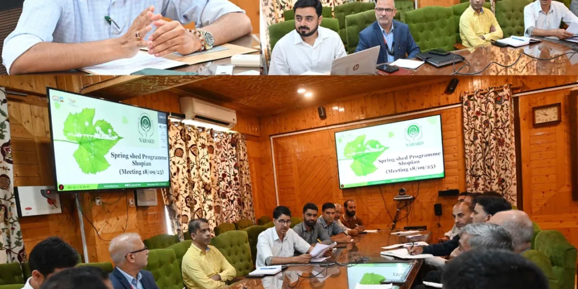 Shopian Gets NABARD-Backed Springshed Project for Water Security, Livelihood Boost