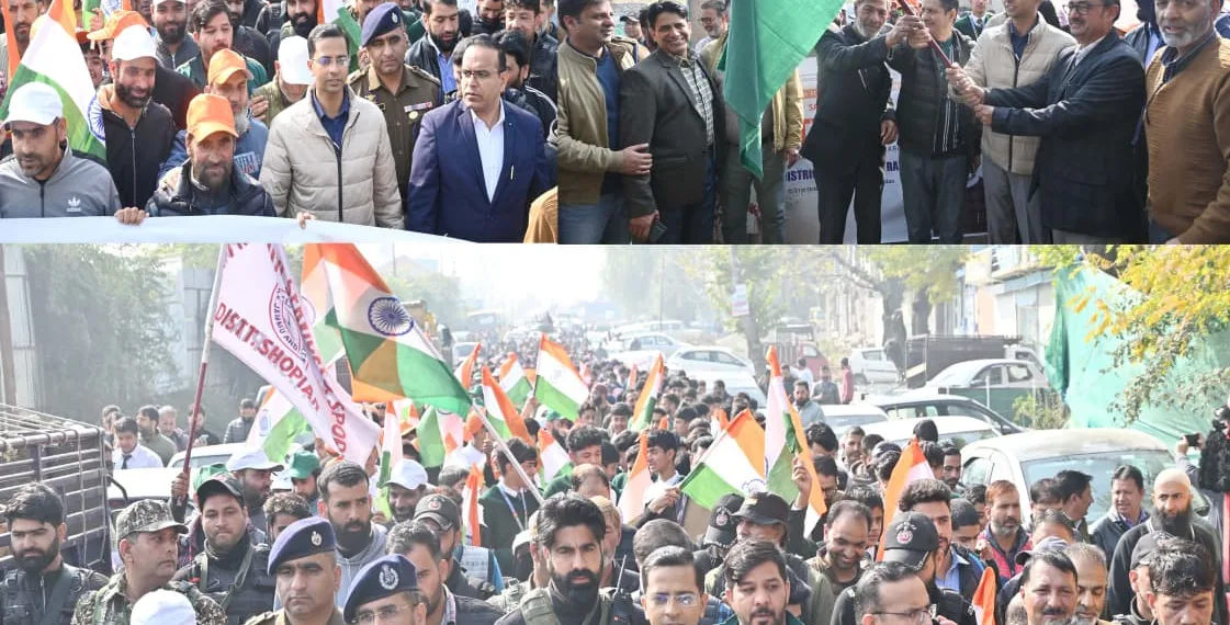 Shopian District Marks National Unity Day with Grand Padyatra
