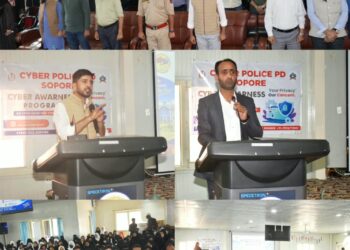 Sopore Police Organises Cyber Awareness Programme at Government Women’s College Sopore.