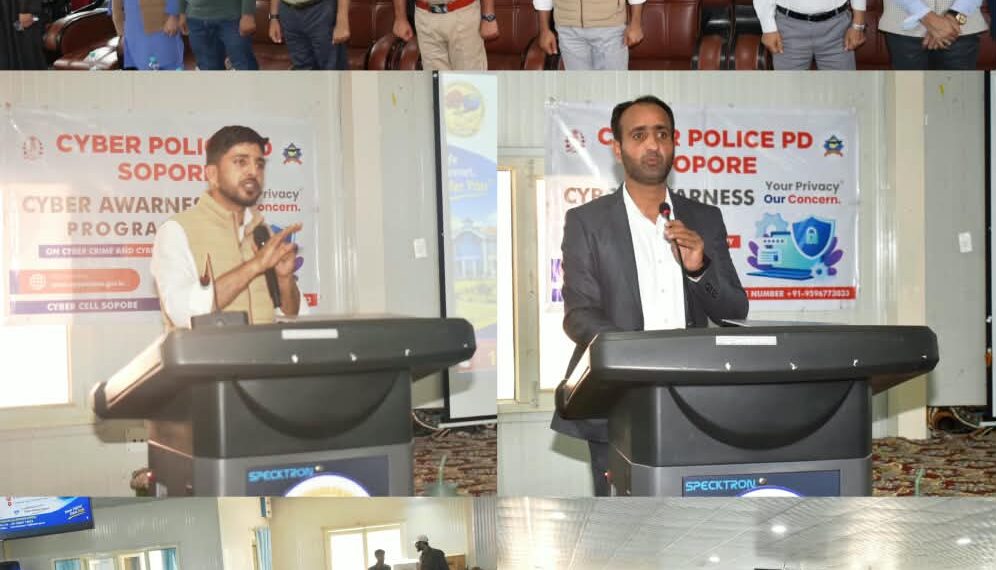 Sopore Police Organises Cyber Awareness Programme at Government Women’s College Sopore.