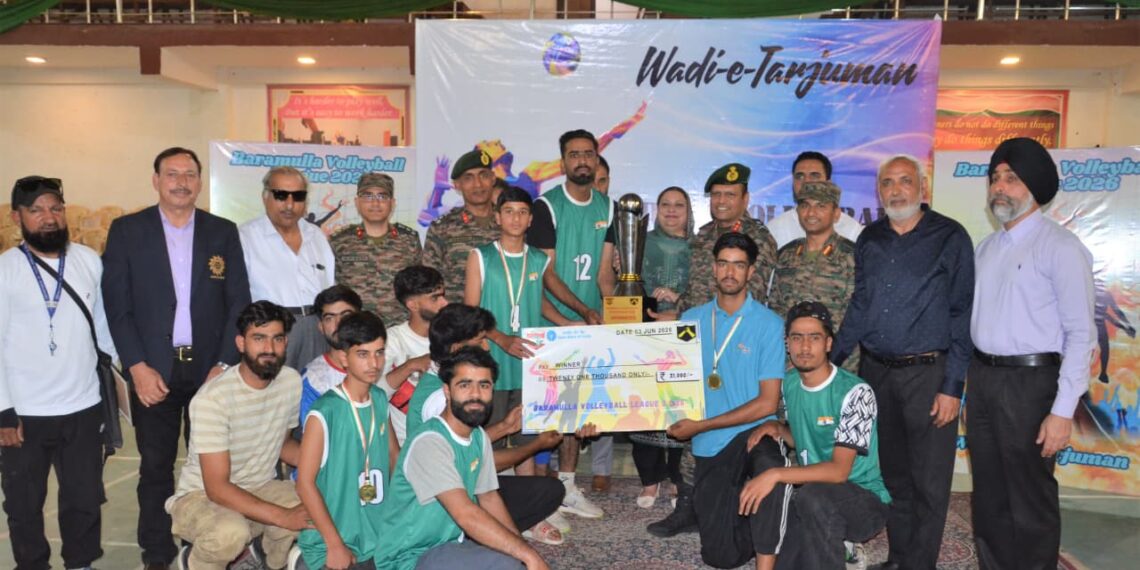 Baramulla Volleyball Championship Concludes with Anti-Drug Message, Youth Power on Full Display