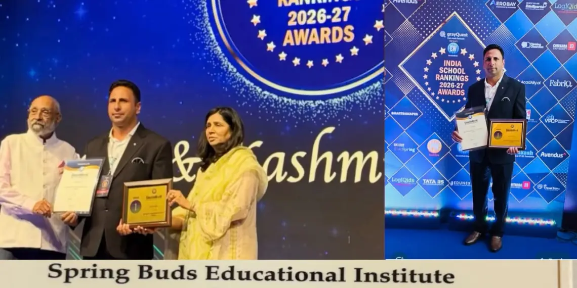 Spring Buds Educational Institute Ompora Ranked No. 1 in Budgam in EducationWorld India School Rankings 2026–27