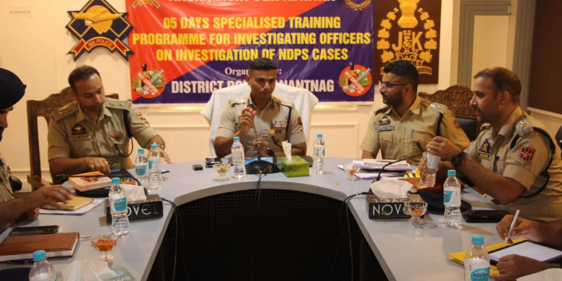 SSP Anantnag Reviews Crime, Anti-Drug Operations; Officers Honoured for Major Crackdown on NDPS Network