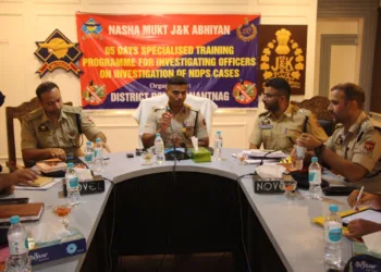 SSP Anantnag Reviews Crime, Anti-Drug Operations; Officers Honoured for Major Crackdown on NDPS Network