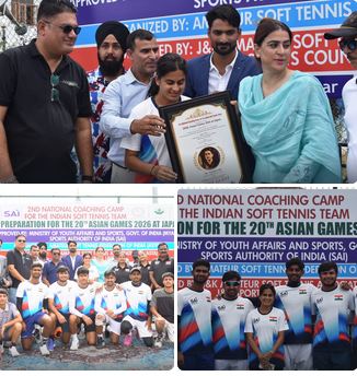 Srinagar Hosts Indian Soft Tennis Team’s National Camp Ahead of Asian Games 2026*