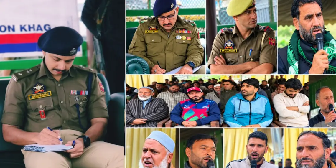 Thana Diwas at Sitharan: SSP Budgam Hariprasad K.K. Listens to Public Grievances, Stresses Community Cooperation