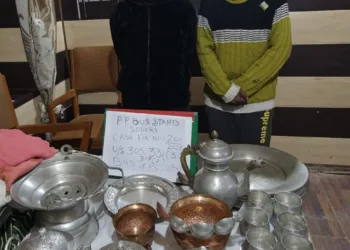 Sopore Police Solve Theft Case in Record Time, Two Arrested; Stolen Utensils Recovered