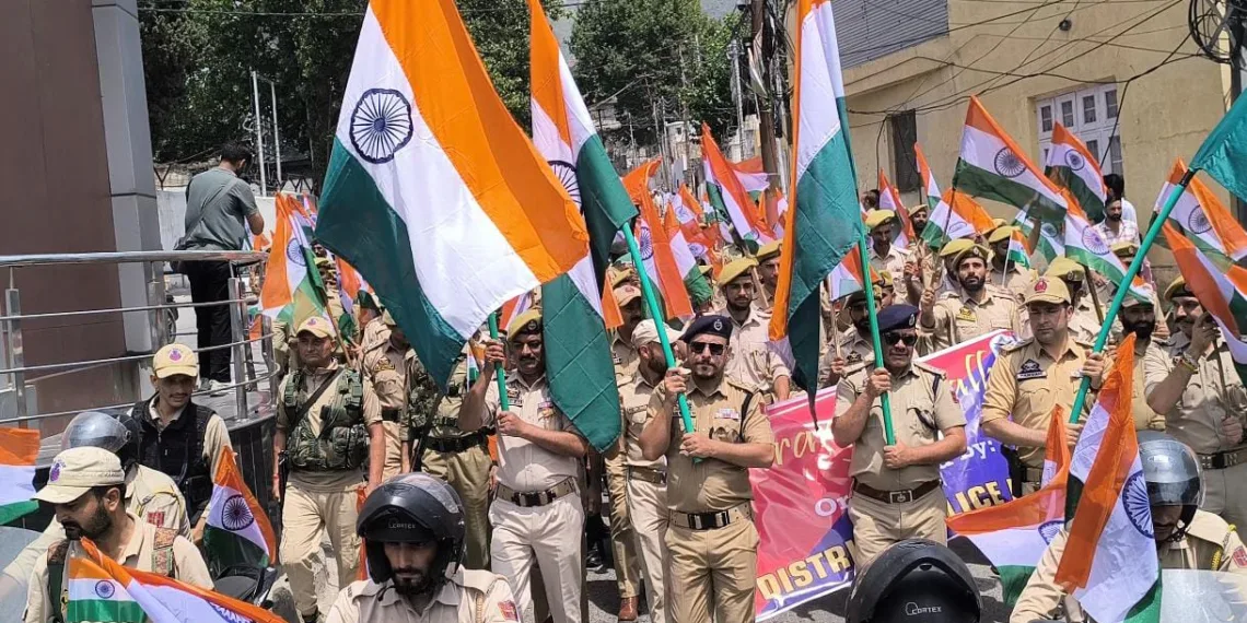 Doda Police takes out Magnificent Tiranga Rally amid patriotic fervour