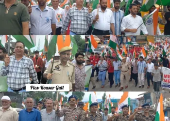 Tricolor Rally Held in Qazigund to Celebrate ‘Azadi Ka Amrit Mahotsav’