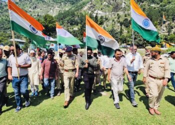 Teetwal Turns Tricolour as Mega Tiranga Rally Celebrates Patriotism Under Har Ghar Tiranga Campaign