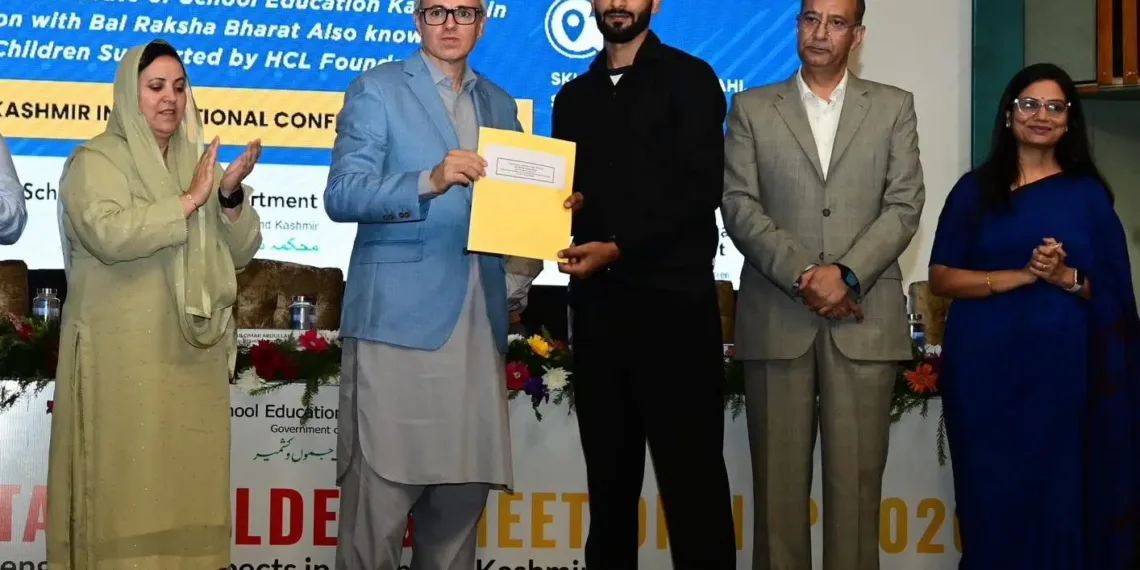 CM Omar Abdullah Hands Over SRO-43 Appointment Orders in Srinagar