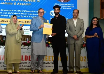 CM Omar Abdullah Hands Over SRO-43 Appointment Orders in Srinagar