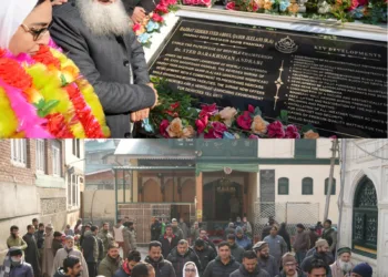 سری نگر کی دستگیر صاحبؒ درگاہ میں انتظامی بلاک، امام رہائشی کوارٹرز اور نئی وضو سہولت کا افتتاح ڈاکٹر درخشاں نے کیا