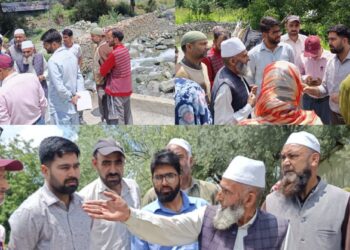 ایس ڈی ایم کرناہ کا حاجی نار نالہ کا معائنہ، فلڈ پروٹیکشن منصوبے کے لیے ڈی پی آر تیار کرنے کی ہدایت: