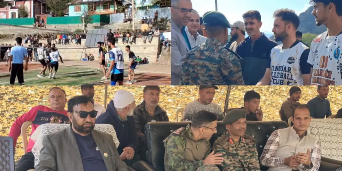 کرناہ والی بال لیگ 2026 کا لونٹھا گراؤنڈ میں آغاز، ہاجی نار اور ٹنگڈار کی ٹیمیں پہلے روز کامیاب