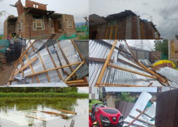Dozens of Rooftops Damaged as Windstorm Batters Sopore Areas