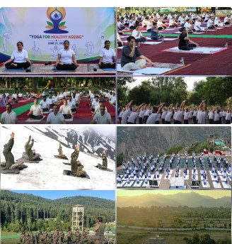 White Knight Corps Marks International Yoga Day Across Pir Panjal to Rajouri Frontiers